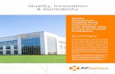 Quality, Innovation & Bankability - APsystems