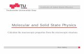 Molecular and Solid State Physics - TU Graz