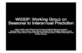 WGSIP: Working Group on Seasonal to Interannual Prediction