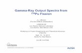 Gamma-Ray Output Spectra from - T-2 : LANL