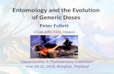 Entomology and the Evolution of Generic Doses - Chapman