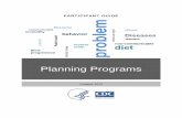 Planning Programs (Short Course) Participant Guide