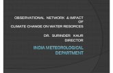 OBSERVATIONAL NETWORK & IMPACT OF CLIMATE CHANGE …