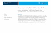 Development and Validation of GC/TQ Methods for the ...