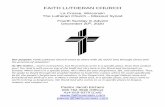 FAITH LUTHERAN CHURCH - faithonmain.com