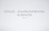 STA220 - ENVIRONMENTAL SCIENCES