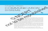 Chapter Fifteen COMMUNICATION SYSTEMS not to be republished