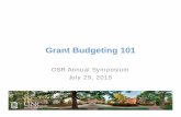 C4 Grant Budgeting - UNC Research