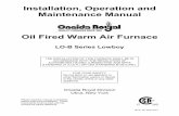 Installation, Operation and Maintenance Manual Oil Fired ...