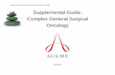 Supplemental Guide: Complex General Surgical Oncology