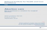 Abortion care review N: Anaesthesia or sedation for ...