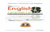 ENGLISH LANGUAGE LAB Syllabus - Digital Teacher
