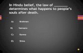 In Hindu belief, the law of