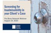 Screening for Inadmissibility in your Client's Case