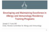Developing and Maintaining Excellence in Allergy and ...