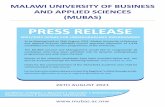 MALAWI UNIVERSITY OF BUSINESS AND APPLIED SCIENCES …