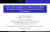 Relay ARQ Strategies for Single Carrier MIMO Broadband ...