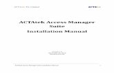 ACTAtek Access Manager Suite Installation Manual v1