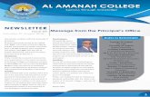 NEWSLETTER Issue 05 Message from the Principal’s Office