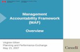 Management Accountability Framework (MAF) Overview