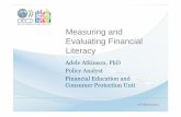 Measuring and Evaluating Financial Literacy