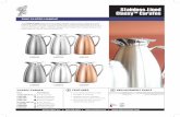 Stainless-Lined Classy™ Carafes - Service Ideas