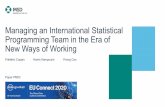 Managing an International Statistical Programming Team in ...
