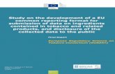 Study on the development of a EU common reporting format ...
