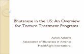 Bhutanese in the US: An Overview for Torture Treatment ...