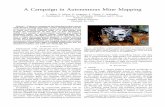 A Campaign in Autonomous Mine Mapping