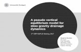 A pseudo vertical equilibrium model for slow gravity ...