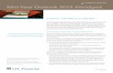 LPL INANCIAL RESEARCH Mid-Year Outlook 2013 Abridged
