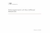 Management of the Official Reserves