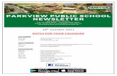DATES FOR YOUR CALENDAR - parkview-p.schools.nsw.gov.au