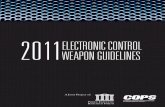 ELECTRONIC CONTROL WEAPON GUIDELINES
