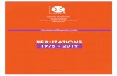 REALIZATIONS 1975 - 2019