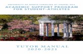2020-2021 Tutor Handbook - University of North Carolina at ...
