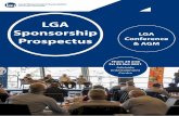 LGA Sponsorship LGA Prospectus Conference & AGM