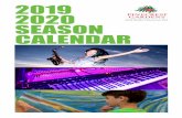 2019 2020 SEASON CALENDAR - Pinecrest Gardens