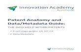 Patent Anatomy and Data/Metadata Guide