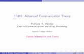 EE401: Advanced Communication Theory