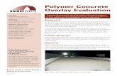 Polymer Concrete Overlay Evaluation