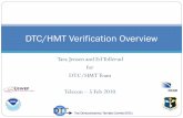 DTC/HMT Verification Overview - DTC | DTC home