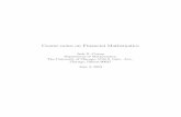 Course notes on Financial Mathematics