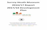 Surrey Heath Museum 2016/17 Report 2017/18 Development Plan