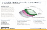 THERMAL INTERFACE MATERIALS (TIMs)
