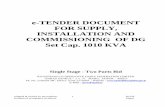 e-TENDER DOCUMENT FOR SUPPLY, INSTALLATION AND ...
