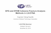 EFG and XFEM Cohesive Fracture Analysis Methods in LS -DYNA