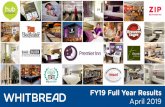 FY19 Full Year Results April 2019 - Whitbread