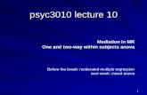 psyc3010 lecture 10 - Teaching